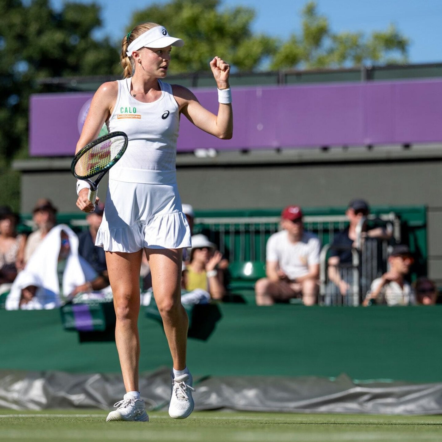 Brutal match 🥹 couldn&rsquo;t quite get over the line but it was nice to be in front of lots of British fans.

@wimbledon 
@wta