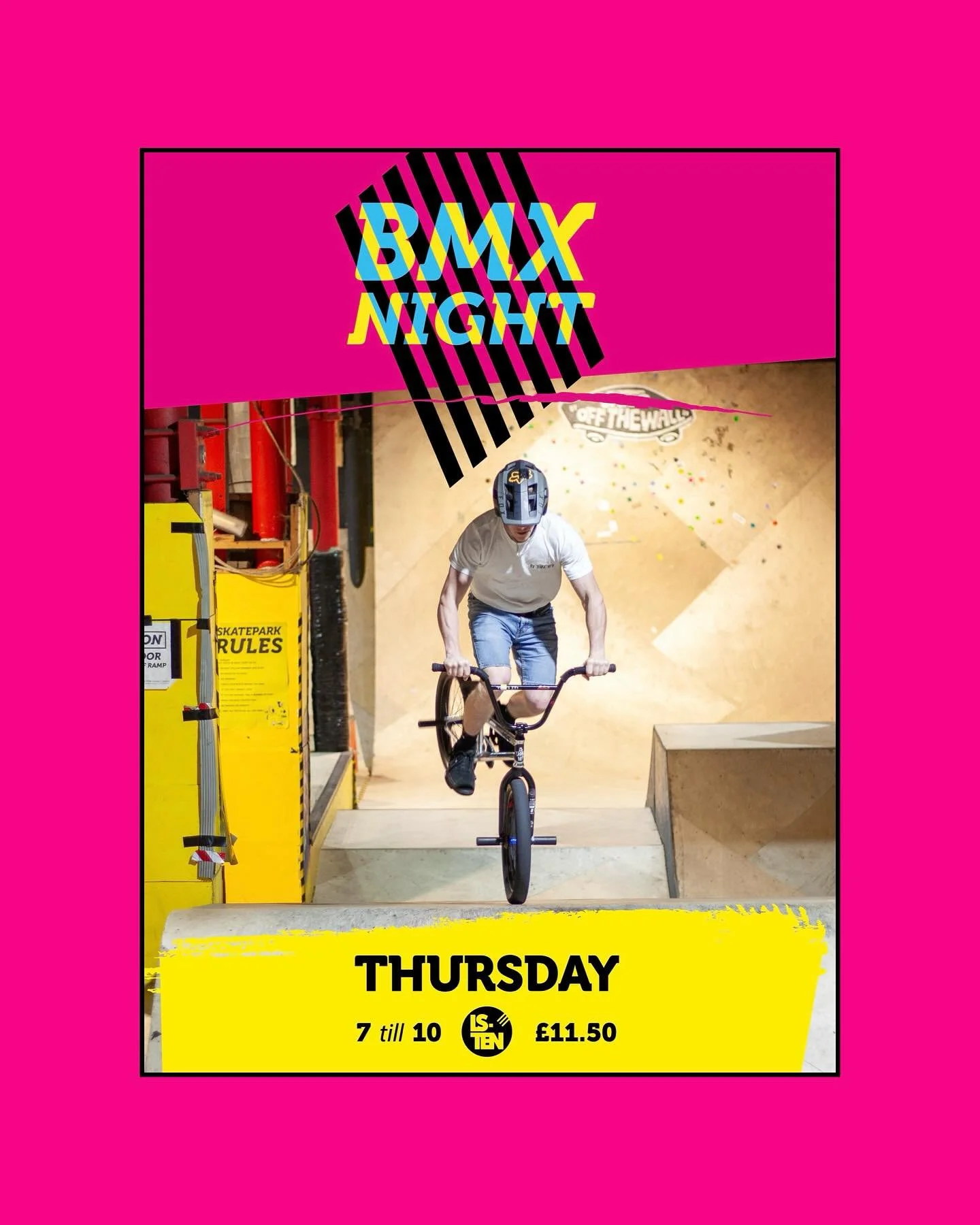 BMX night returns tomorrow!

7pm - 10pm for &pound;11.50, discounted rate for bmx riders every Thursday evening

If you&rsquo;re someone who thrives from riding with others of the same discipline, this is the session for you🚴