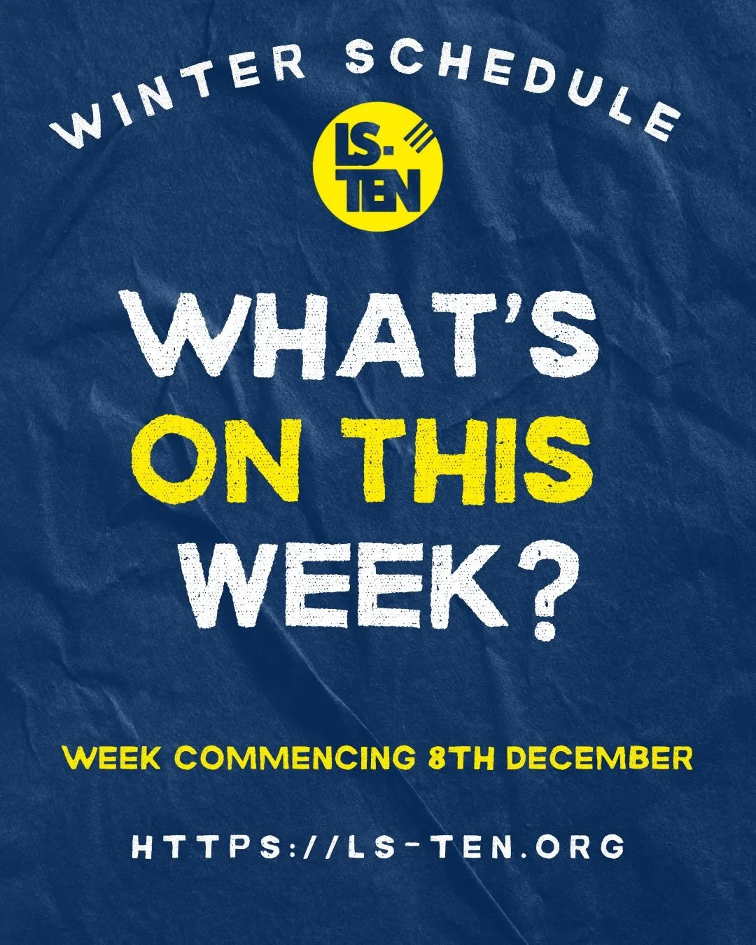 What&rsquo;s on for week commencing 8/12