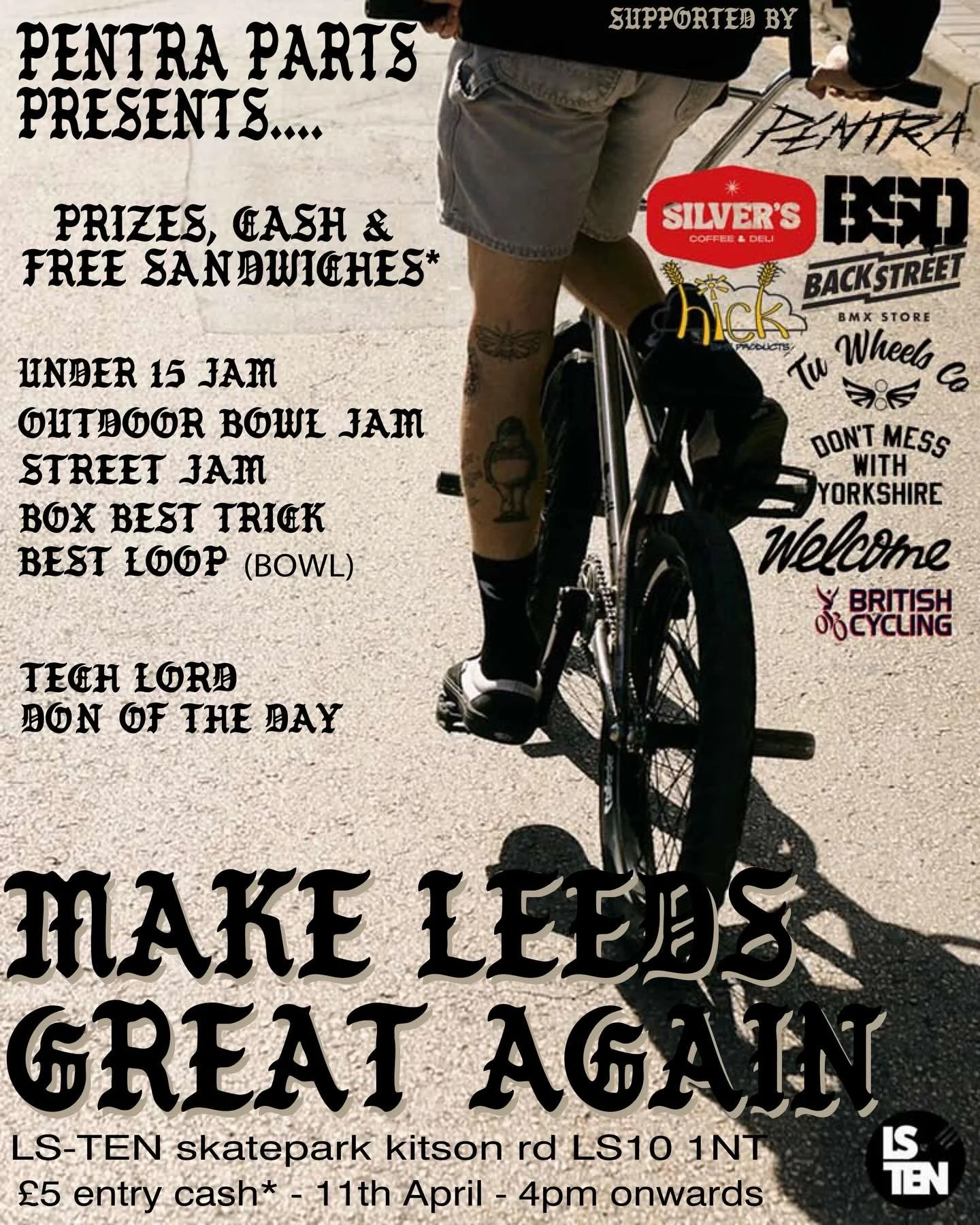 Starting off 2026 with a banger of an announcement! 

Save the date Saturday 11th April 4pm-10pm we will be hosting &lsquo;Make Leeds Great Again&rsquo; a BMX jam with all the trimings

Under 15&rsquo;s Jam

Outdoor Bowl Jam

Street Jam

Box Best Tri