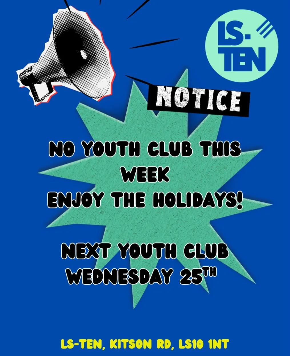 Reminder!✨

No Youth Clubs this week due to school holidays, hope everyone has a great week and we&rsquo;ll see you next Wednesday!

🚴&zwj;♂️🛴🛹🛼