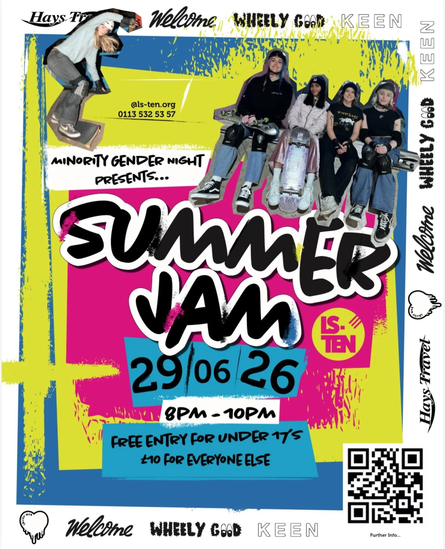 What&rsquo;s this then?

Details for the diary!

☀️Monday 29th June
☀️8pm - 10pm
☀️ &pound;10 / Free for those 17 and under 

LS-TEN presents the &lsquo;Minority Gender Night Summer Jam&rsquo;

We&rsquo;ve got some fantastic sponsors: @crush_wax @wel