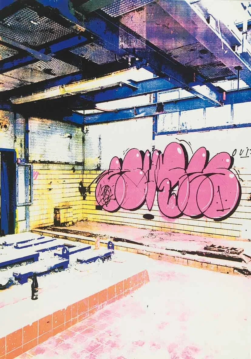 "Lofo II" 4 color handpulled screenprint on wood 40x30cm