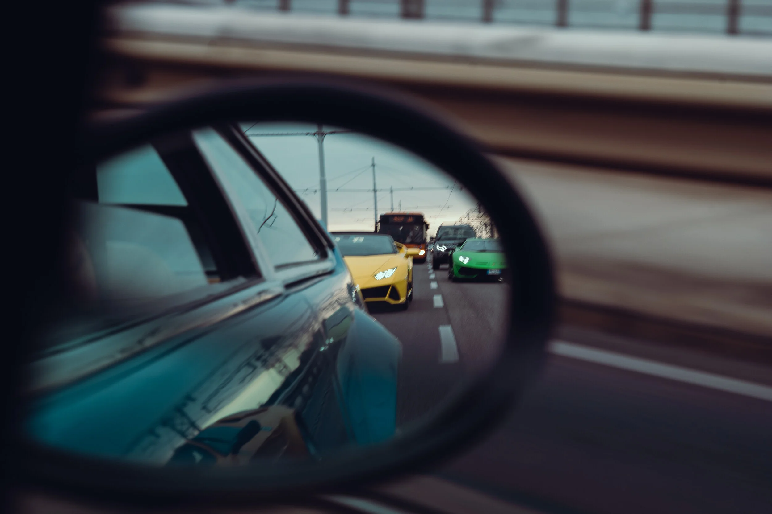 Lambo squad: Jarama, Huaracán EVO spyder and Aventador SVJ.