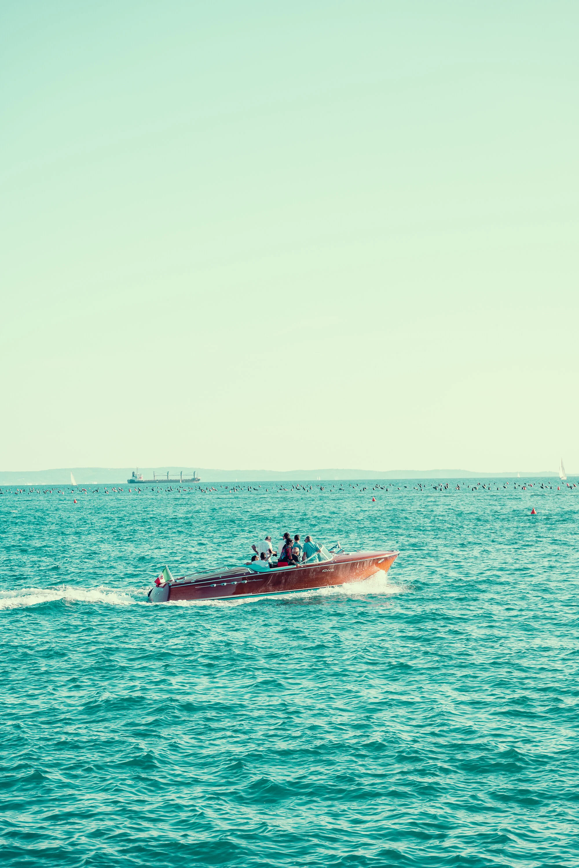 Aquarama at sea.