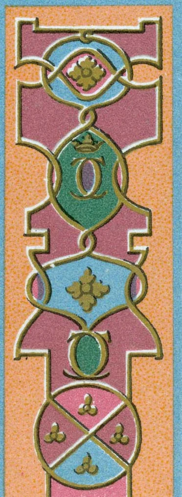 Design with Gold and Salmon
