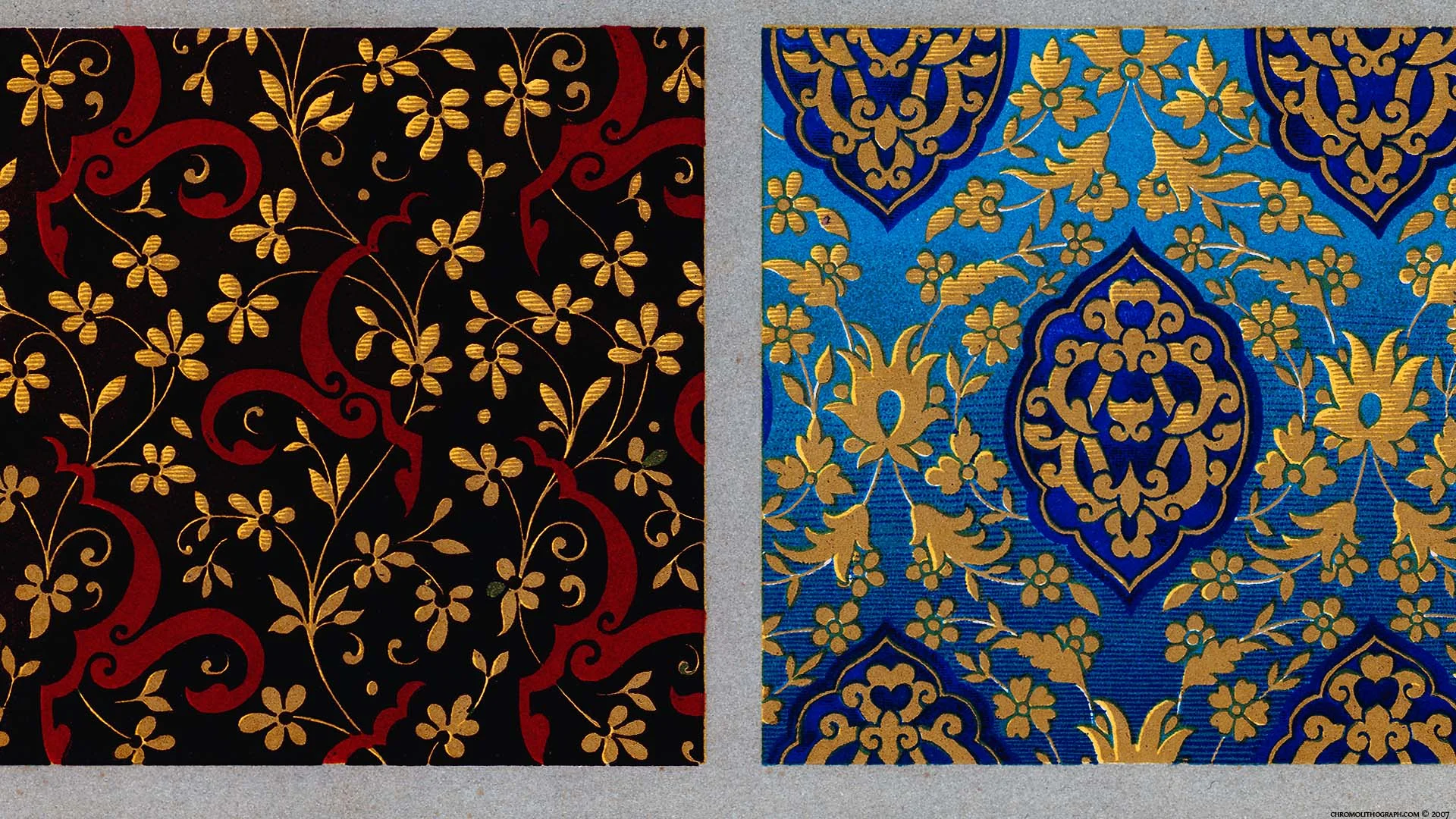 Red and Blue Pattern Sample