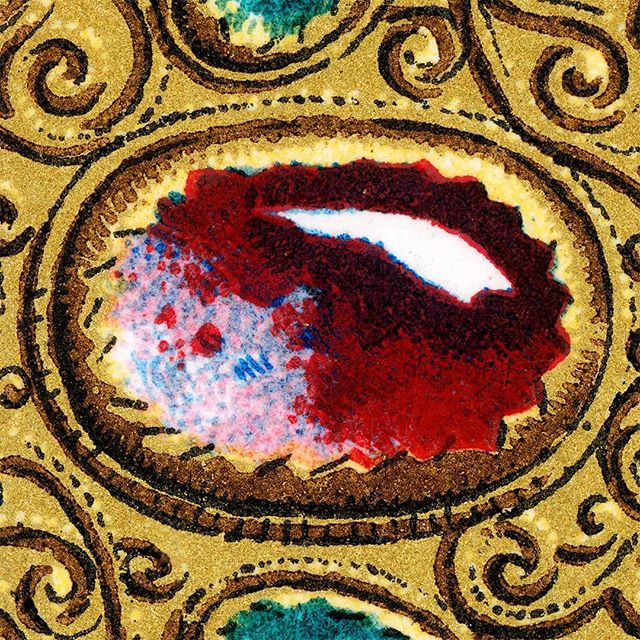 Racinet’s “L’Ornement Polychrome” depicted details of gold and Byzantine jeweled book covers like this detail.
.
.
.
.
.
#raccinet #polychrome #ornament #chromolithograph #jewelry #goldchains #byzantine #byzantinecatholic #ruby #emerald #saphire