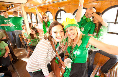 NYC Party Bus on St. Patty's