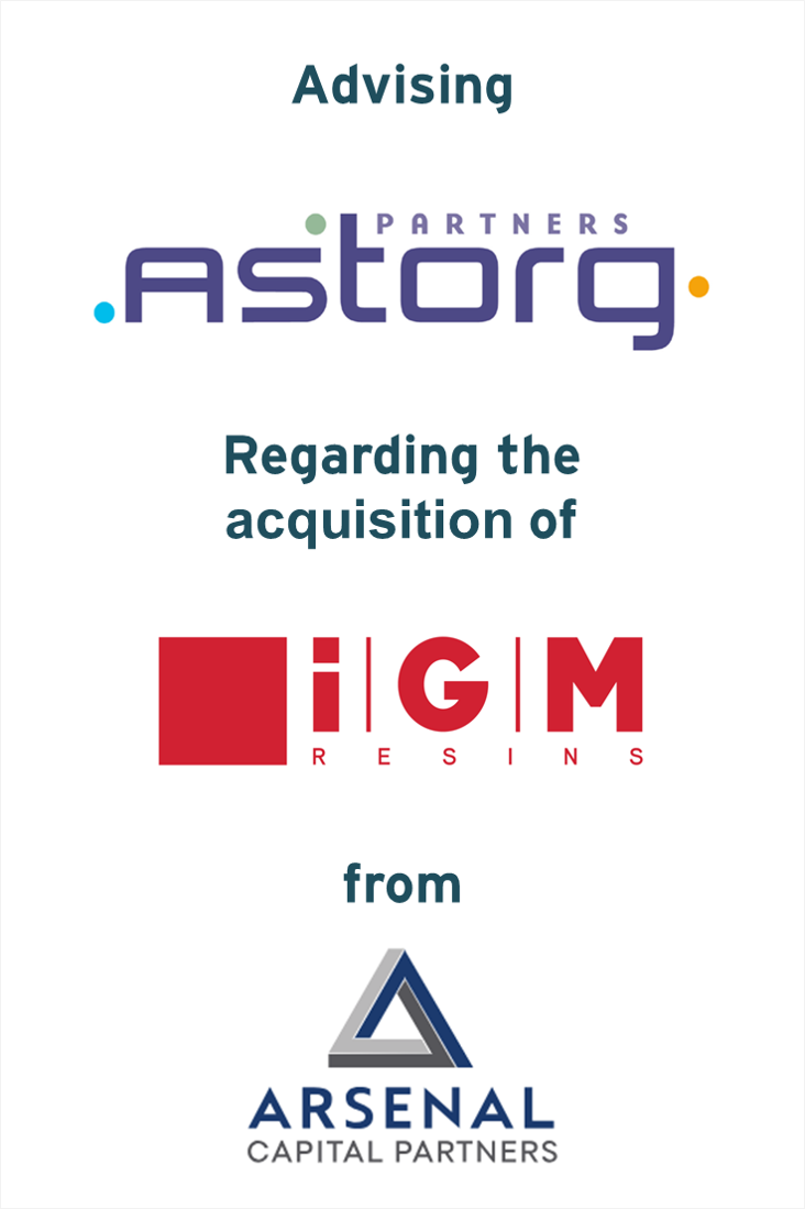 Astorg acquires IGM Resins from Arsenal Capital Partners