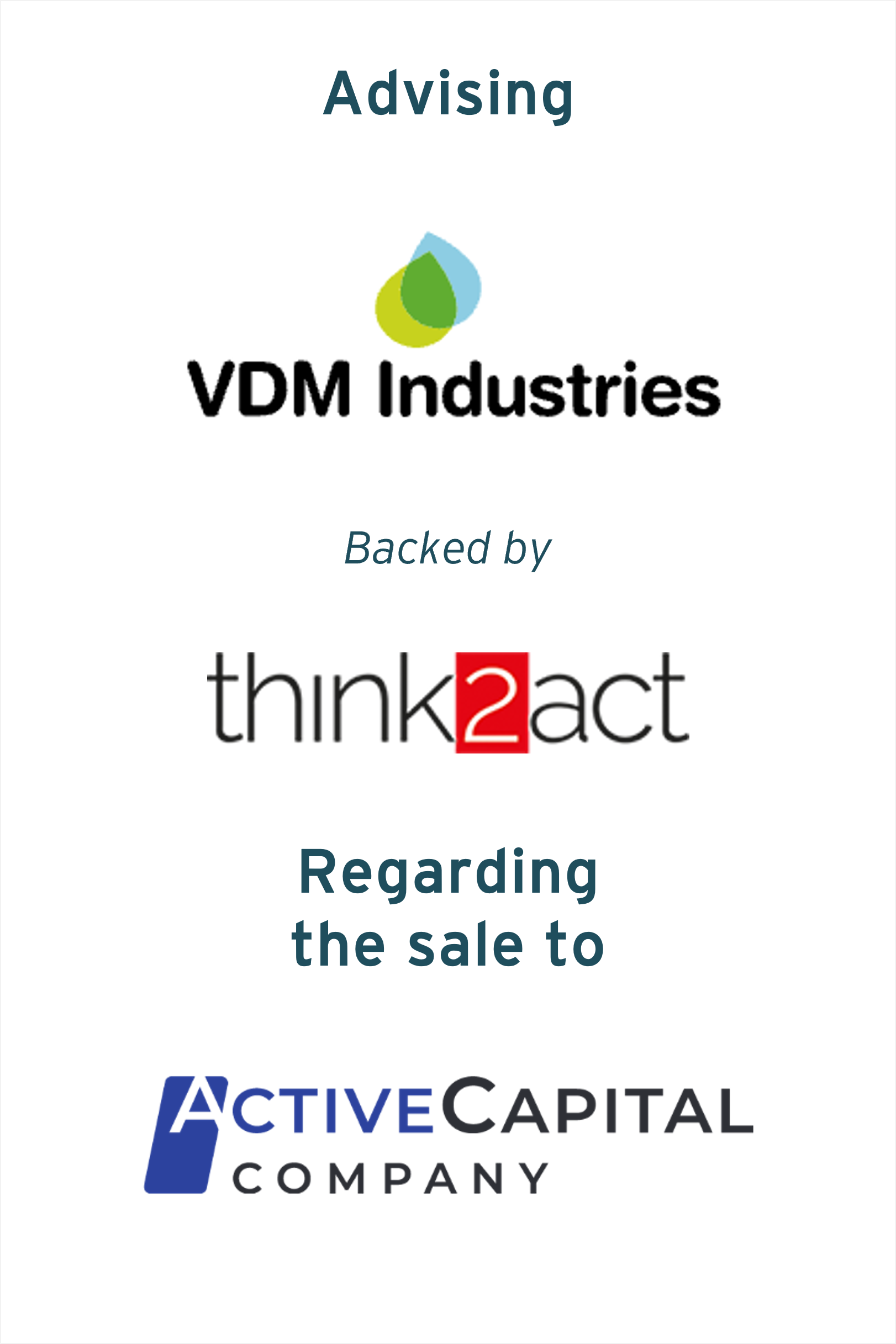 VDM Industries sold to Active Capital Company