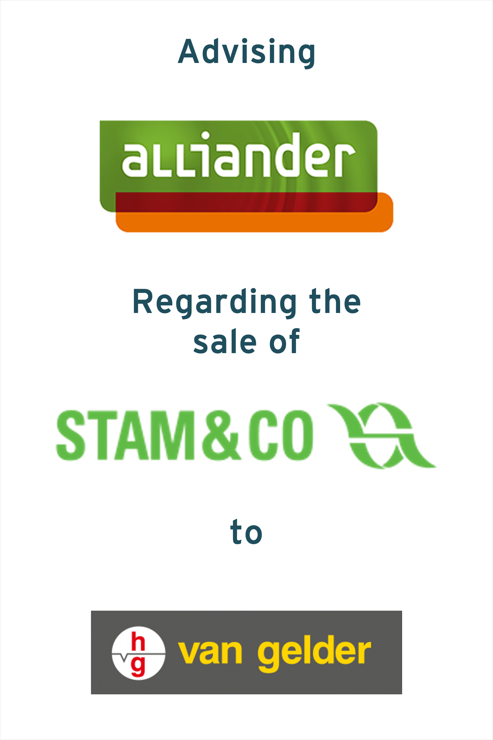 Alliander sells Stam &amp; Co to Van Gelder