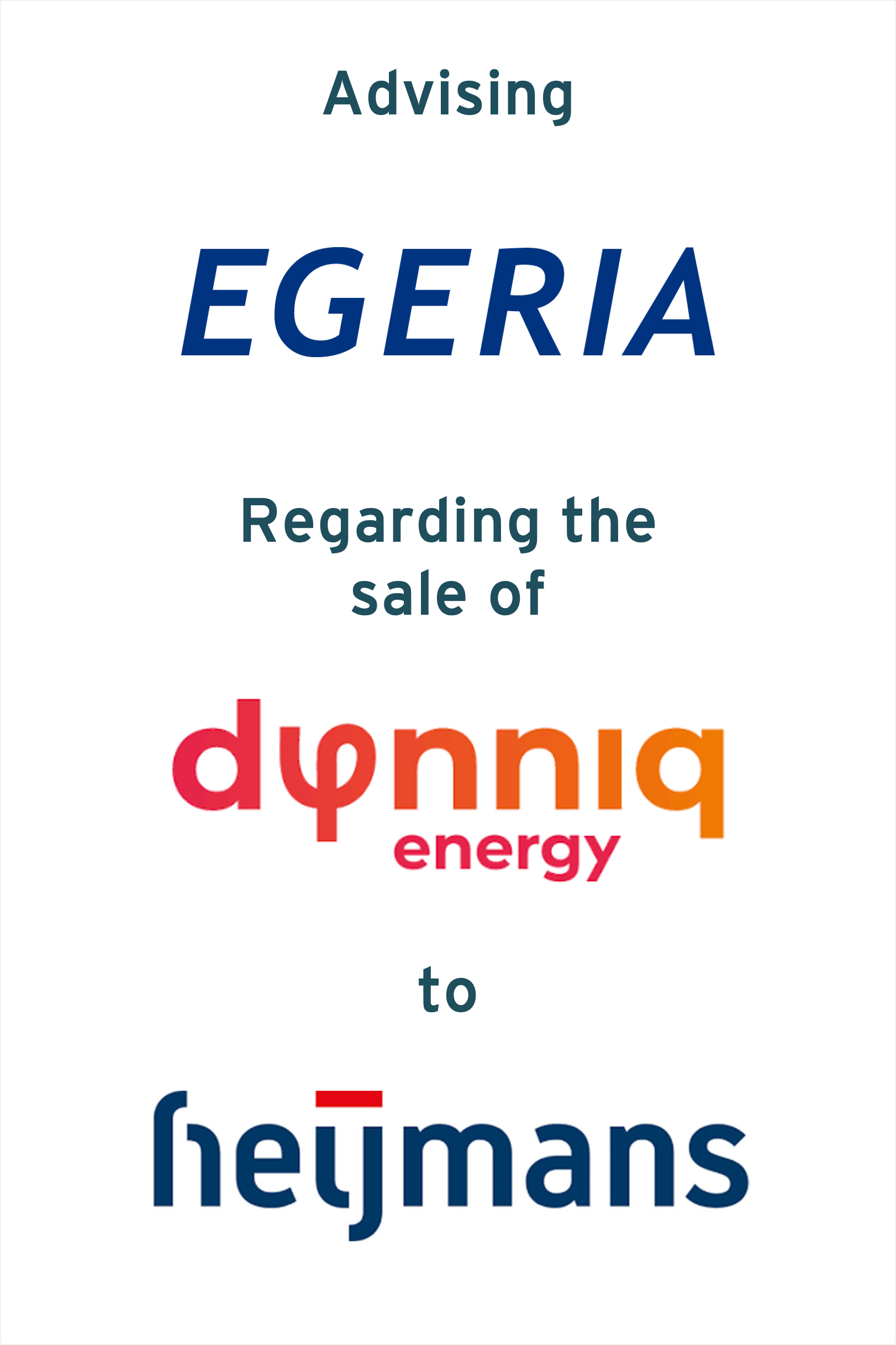 Egeria sells Dynniq Energy to Heijmans