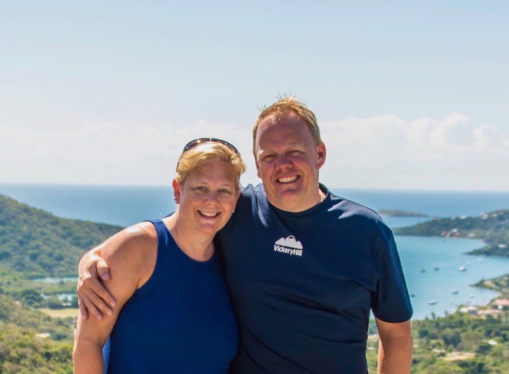 Carrie & Steve Butcher, villa owners