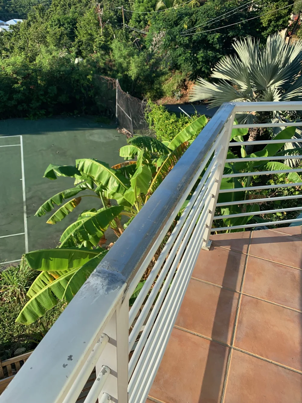 Finally repaired the aluminum railing damaged by Irma