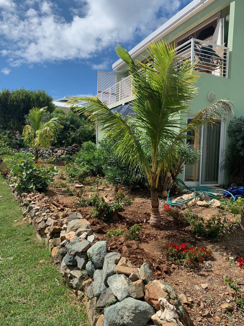 New Landscaping by the Guest House