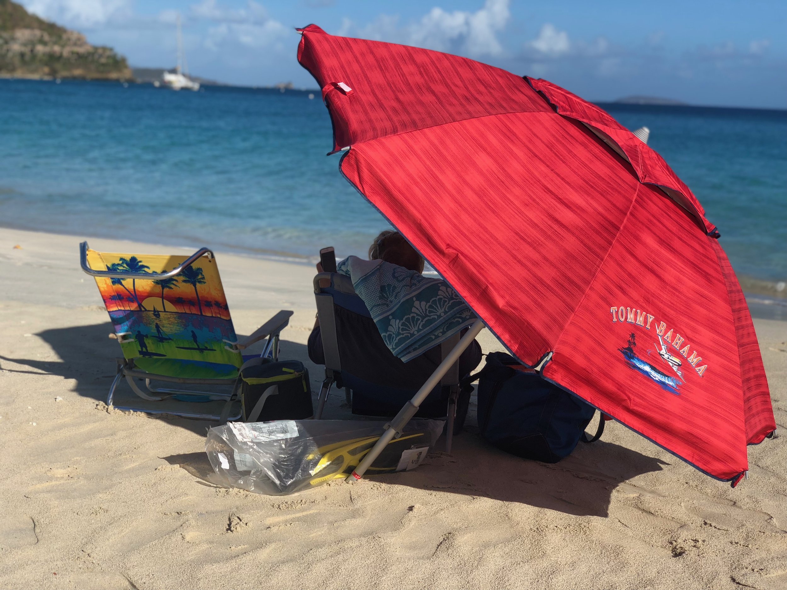 Shade on Cinnamon Bay
