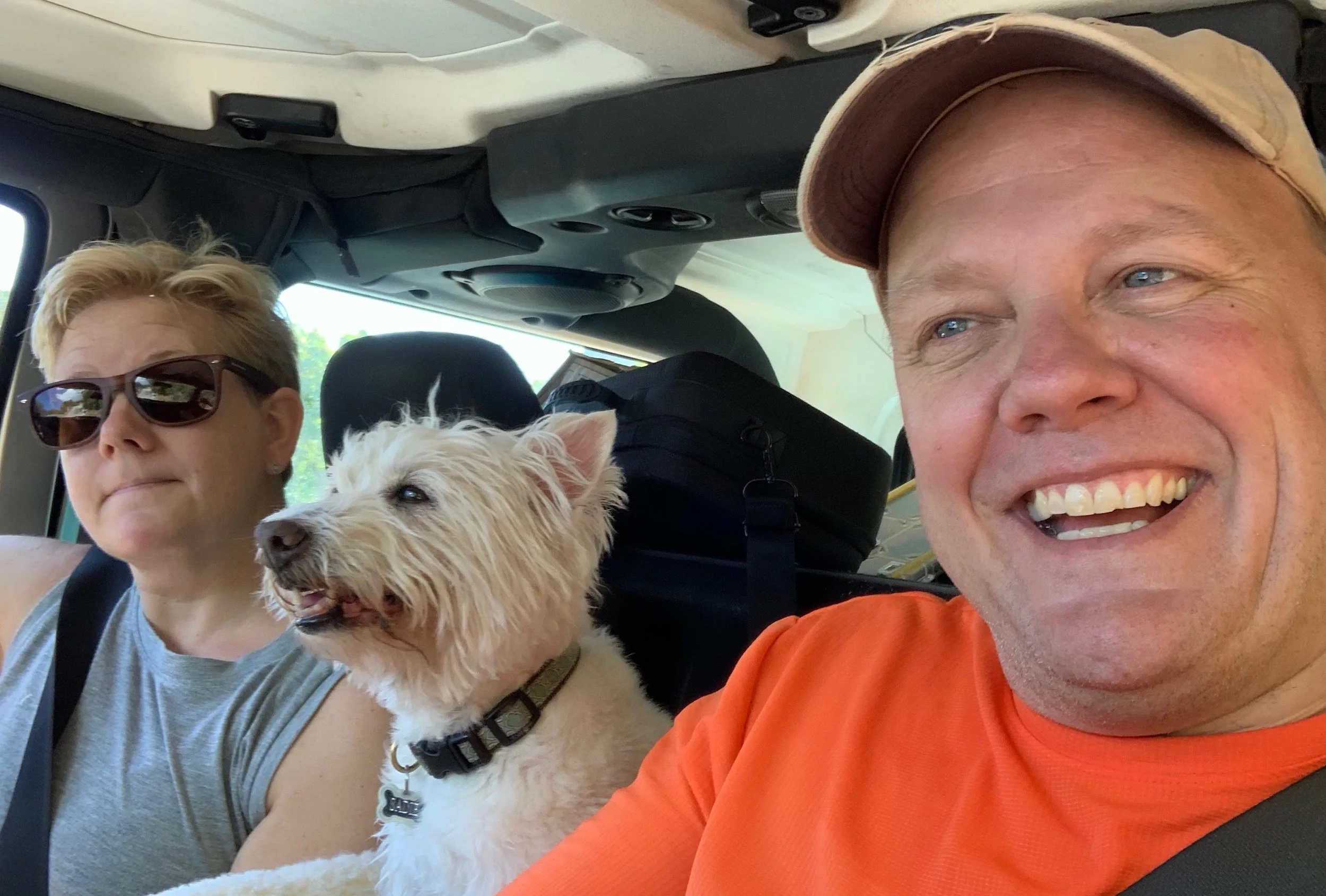 Three of Us in a Jeep