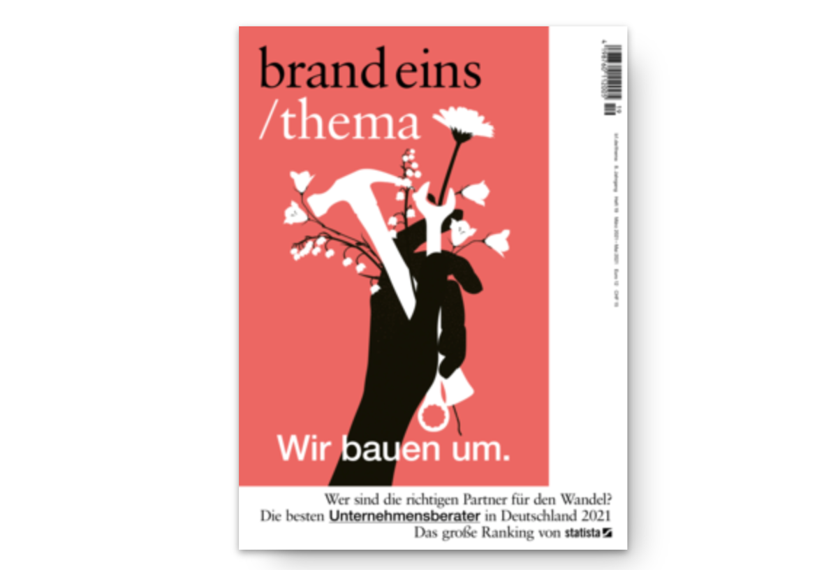 Zum dritten Mal in Folge: RETURN ON MEANING gehört laut brand eins zu den besten Unternehmensberatungen Deutschlands