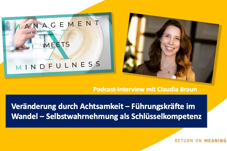 Claudia Braun spricht im "Management meets Mindfulness" Podcast mit Philipp Ketteler
