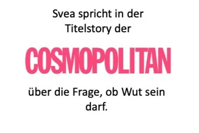 Darf Wut sein? Svea von Hehn in der Titelstory der COSMOPOLITAN