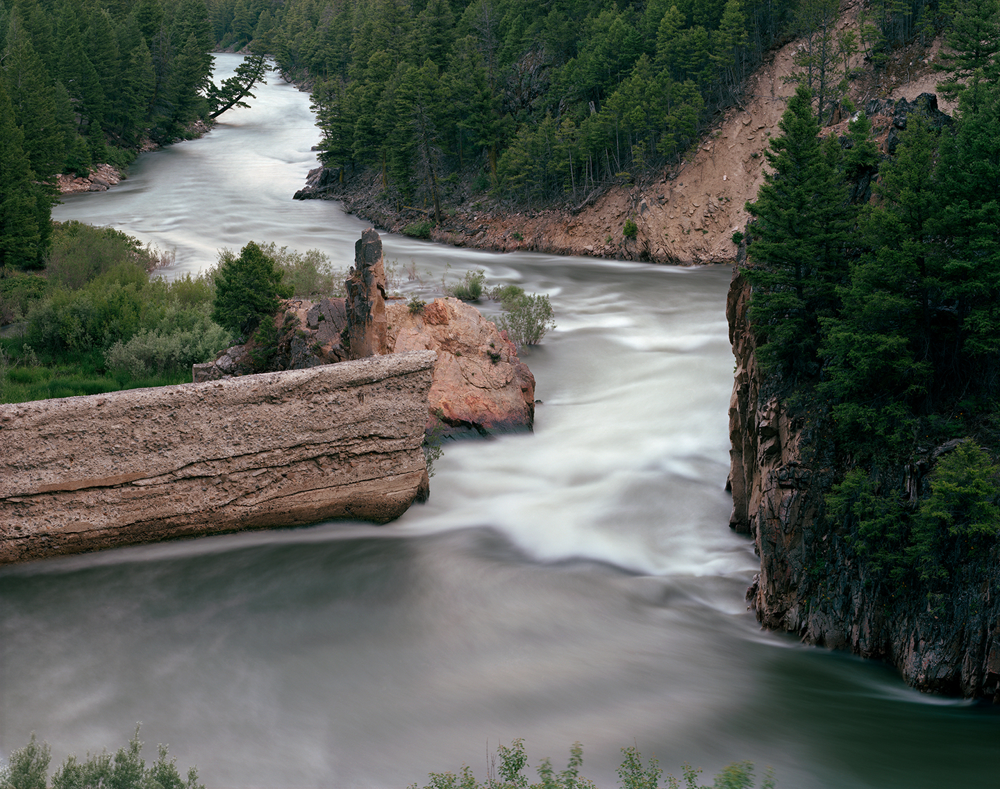  Breached Dam at Sunbeam, Salmon River, Custer County, Idaho, 2011 