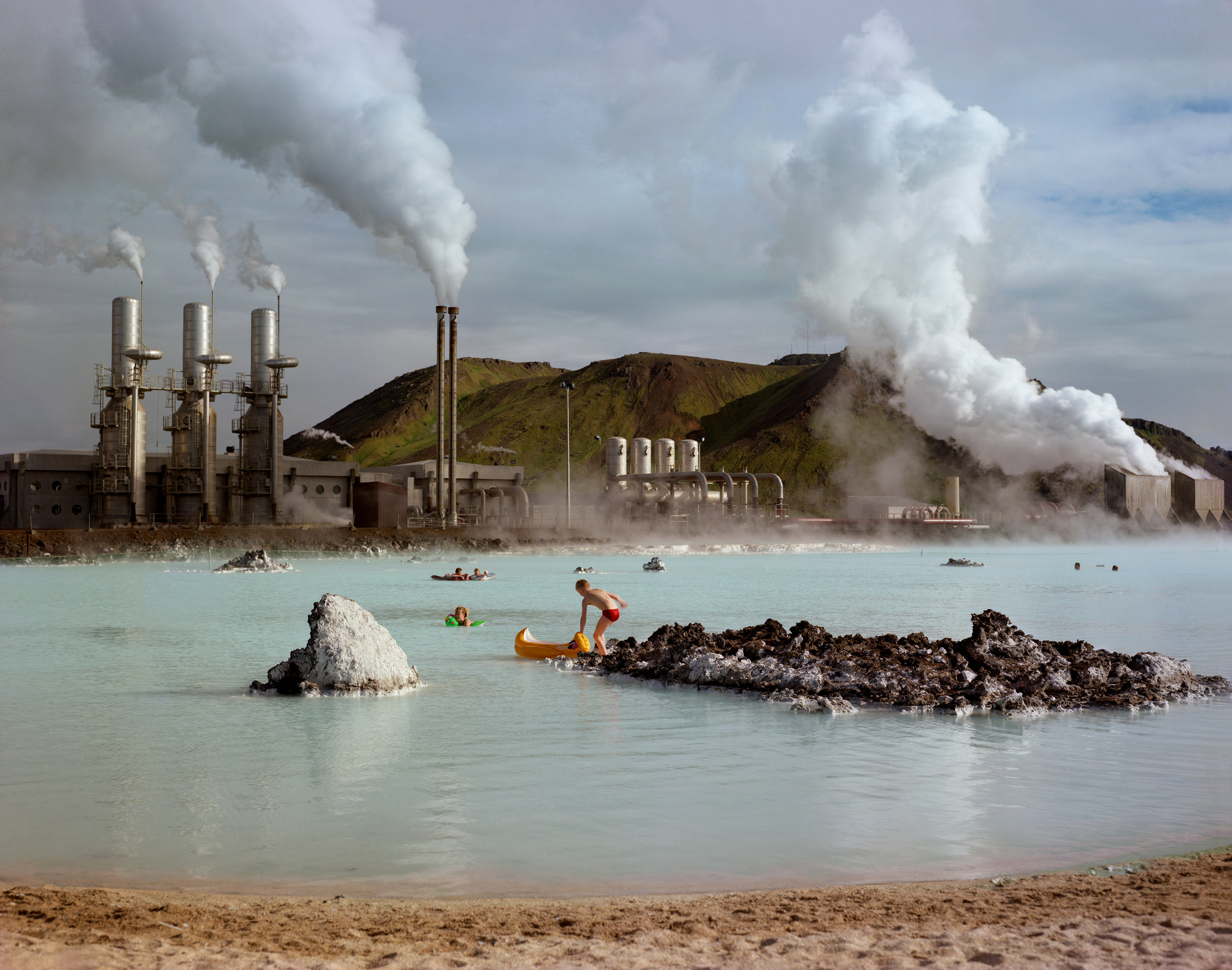  Geothermal electricity generating plant, Krafla, Iceland, 1987 