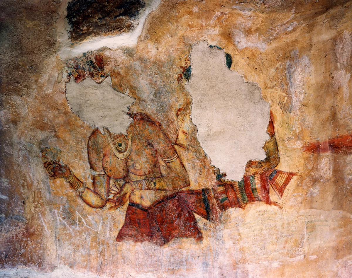 Fifth Century Fresco, Sigiriya, Sri Lanka, 1993