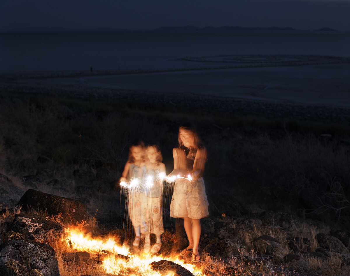 Sparklers, Spiral Jetty, Gunnison Bay, Great Salt Lake, Box Elder County, Utah, 2004.jpg