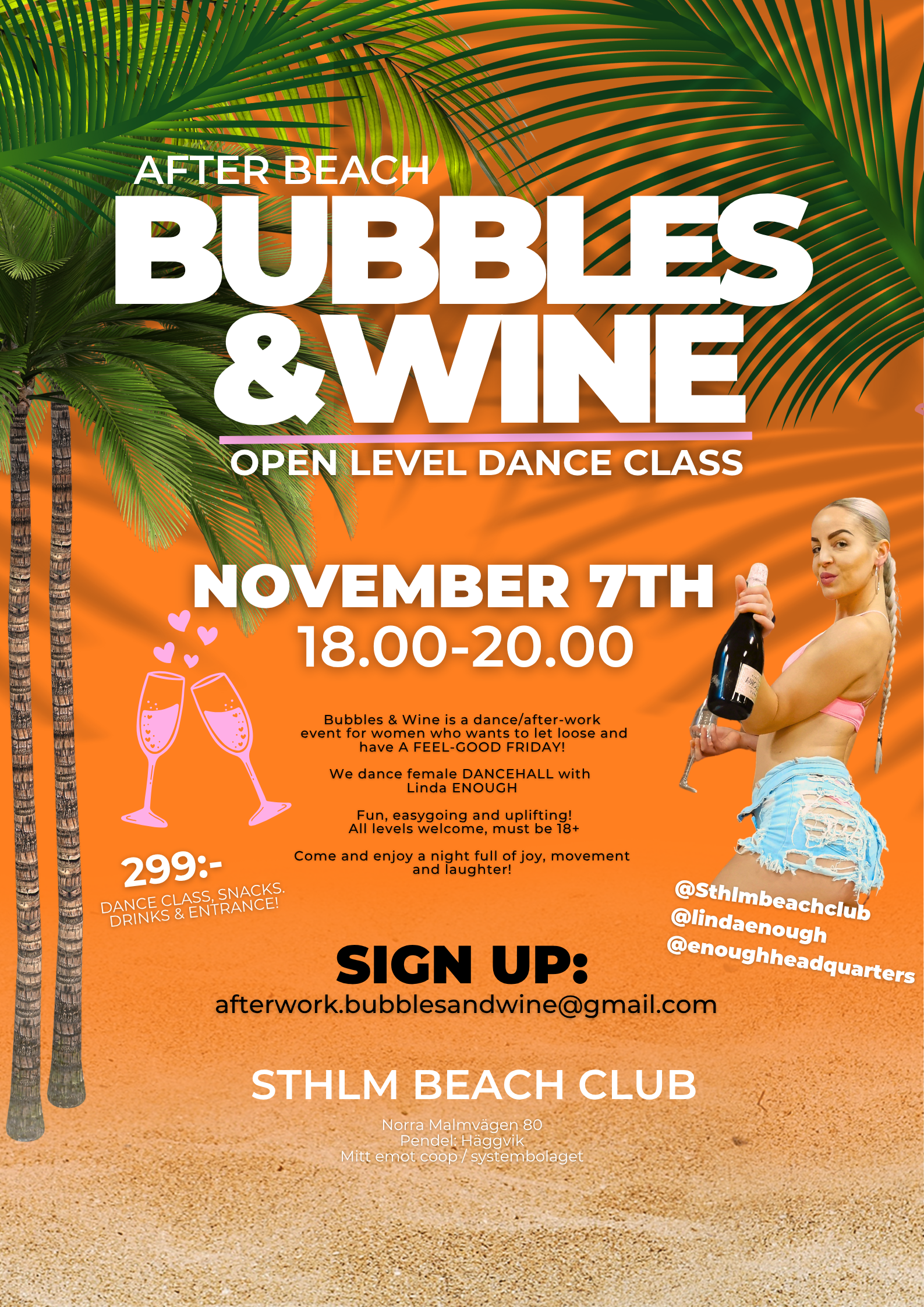 BUBBLES & WINE After Beach