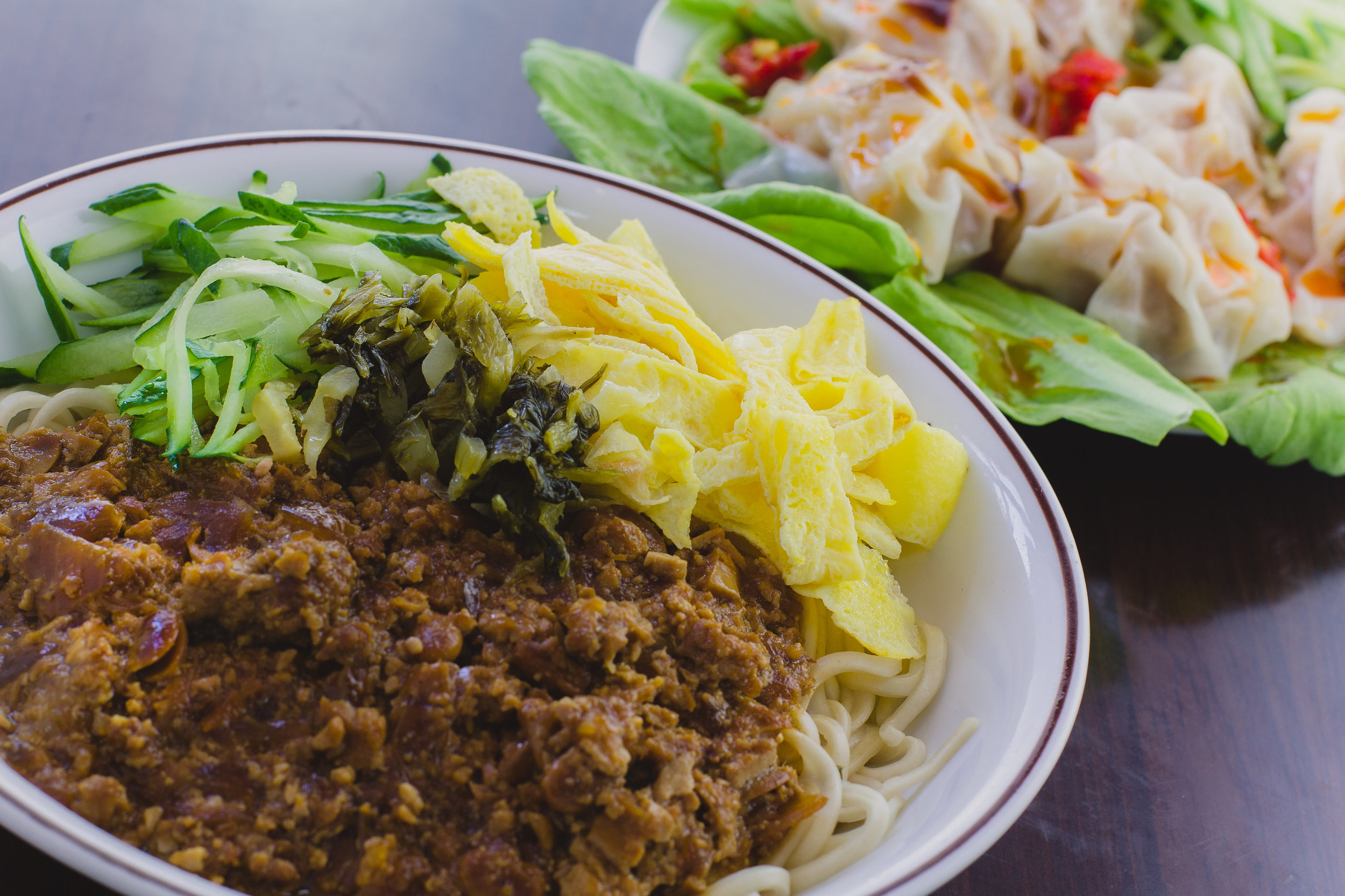 Gセット＝じゃじゃめん＋四川風ワンタン