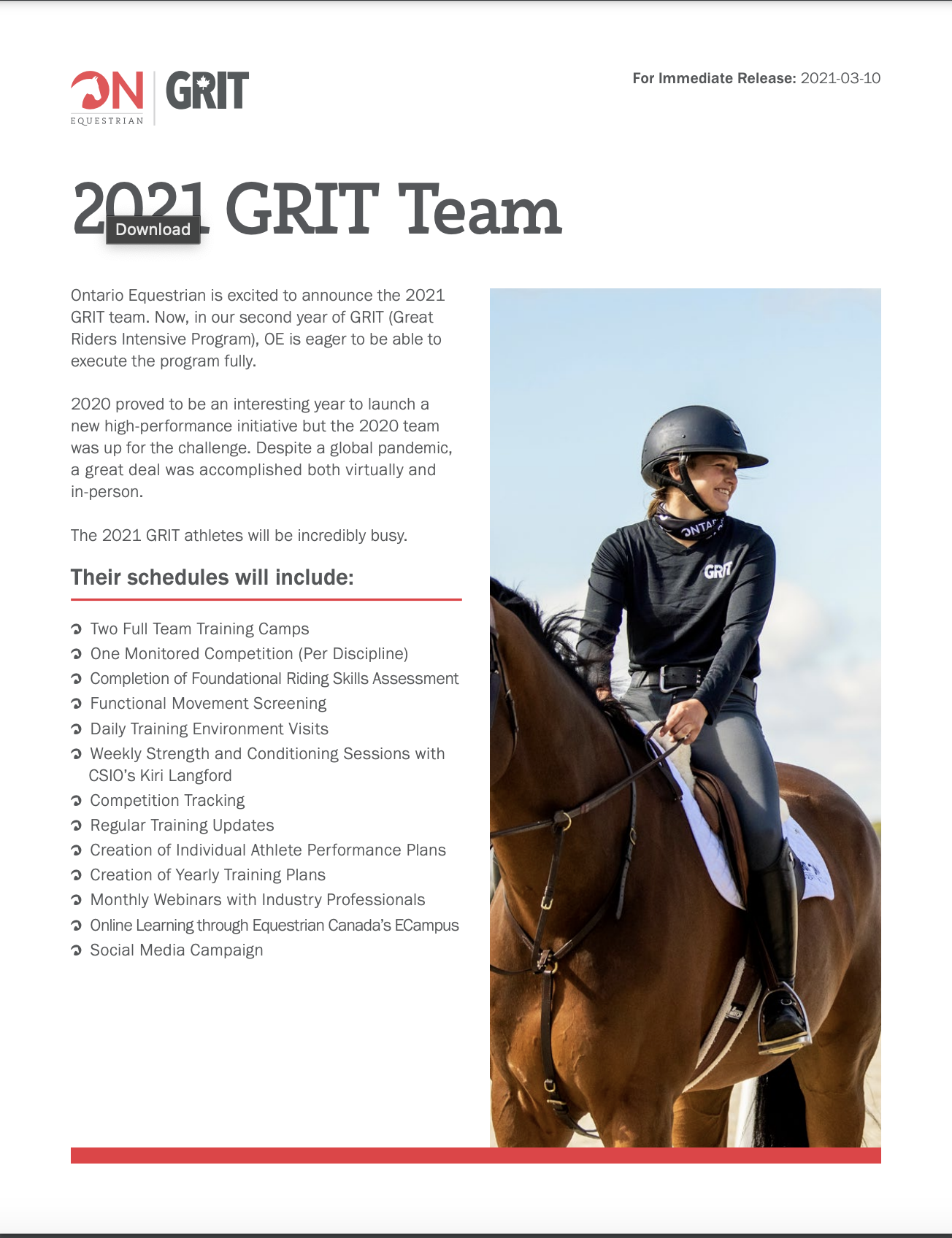 Grit Press Release 2021