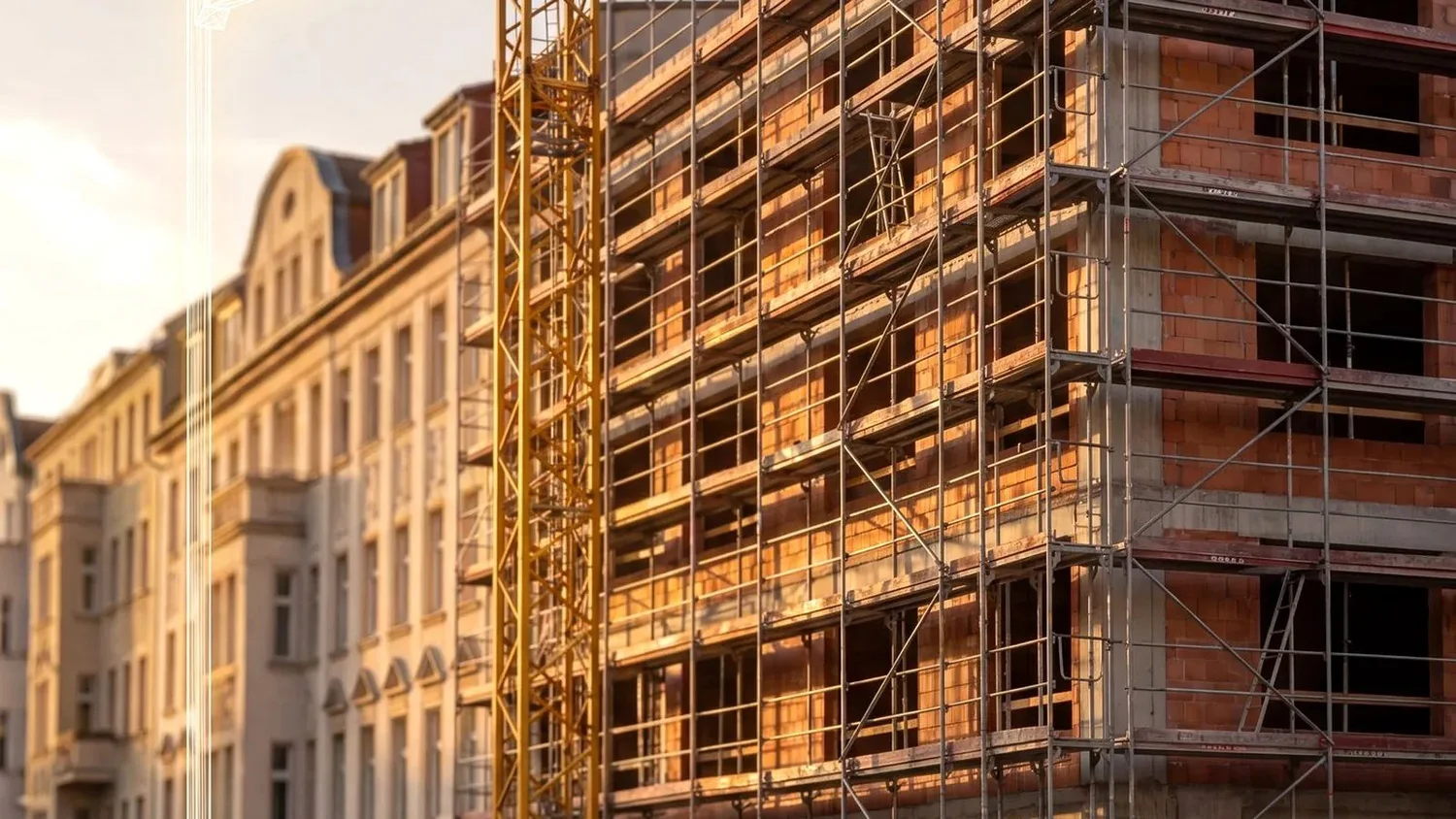 Baustellendokumentation auf einer Großbaustelle mit autarker Solar-Baustellenkamera
