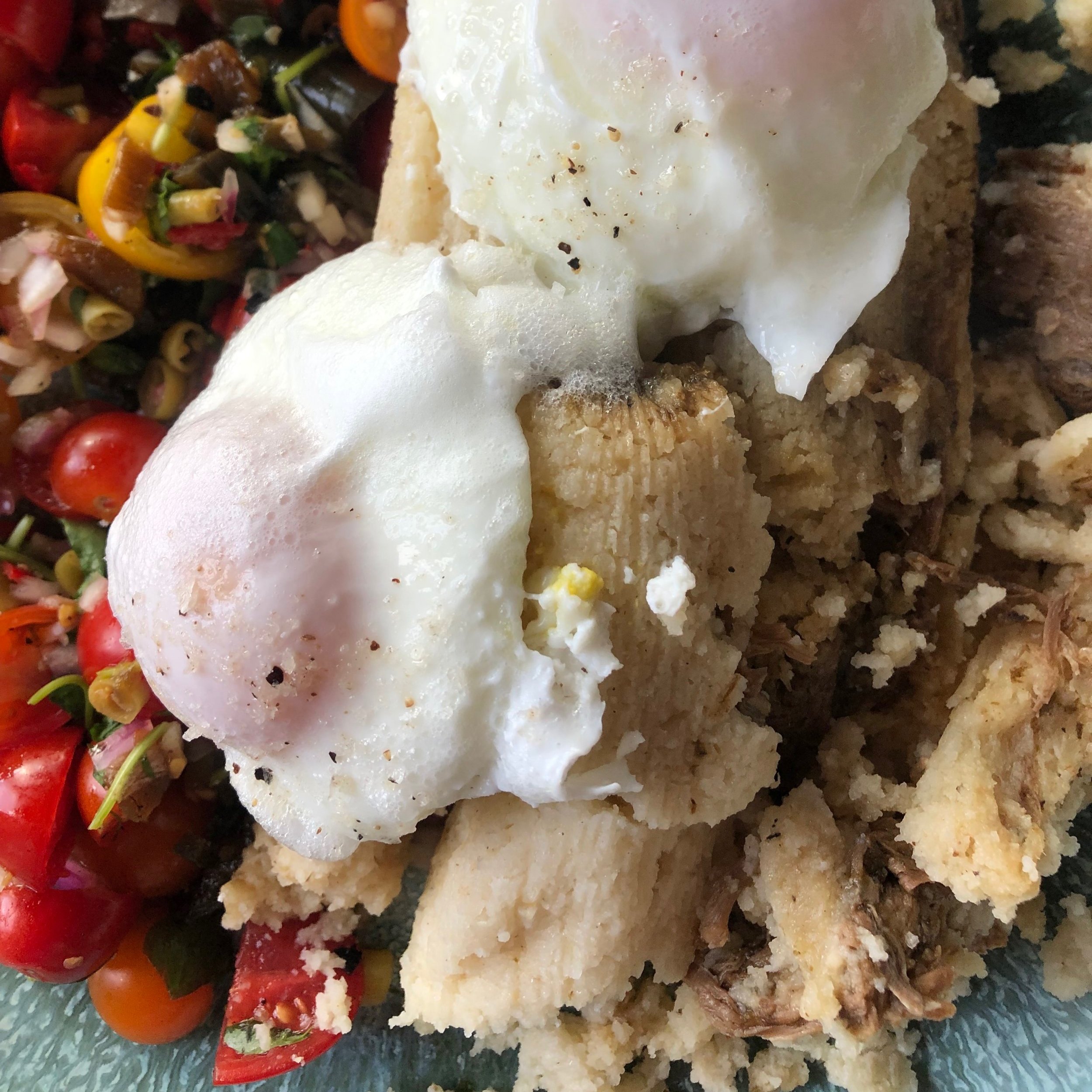 Tamales, Salsa, & Eggs