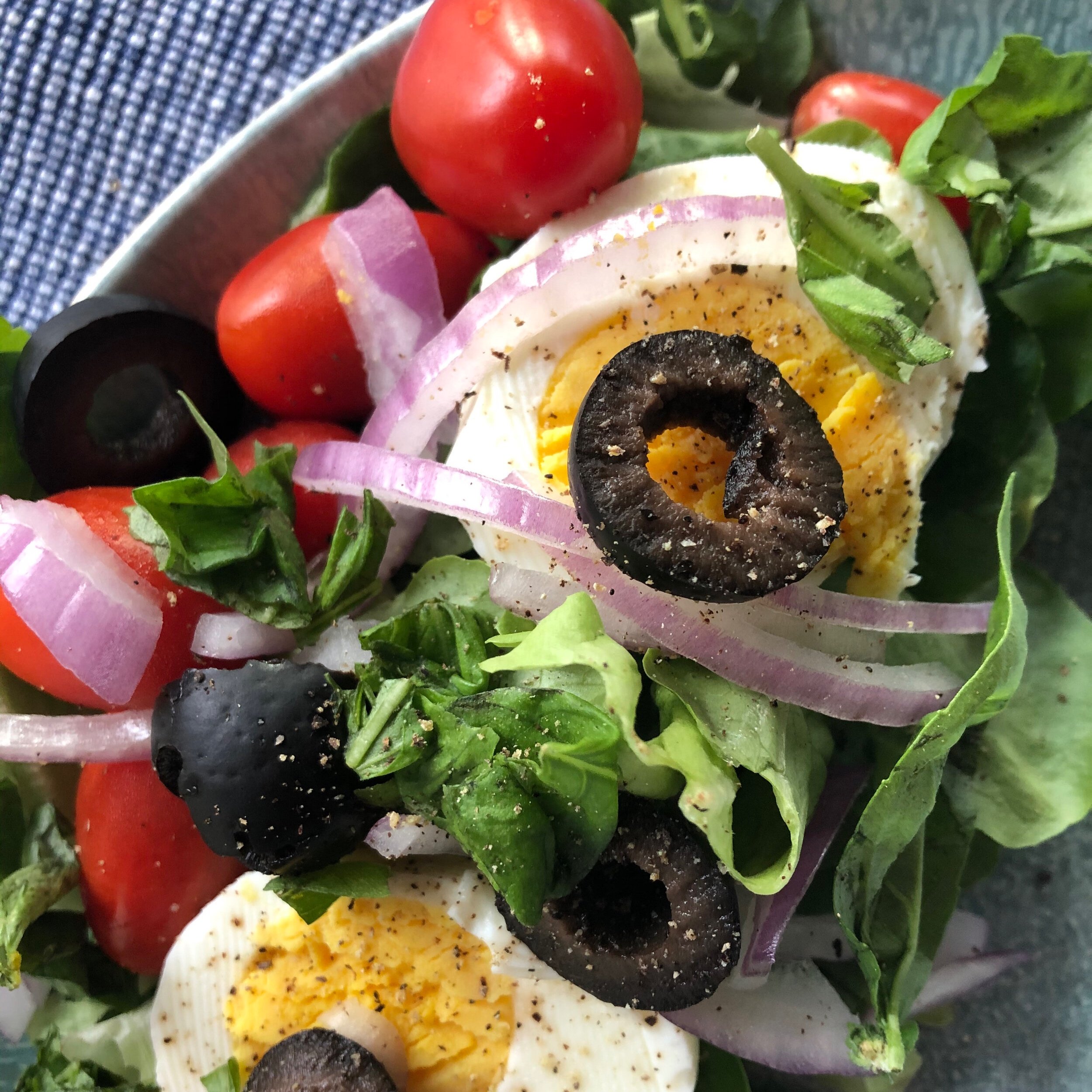 Spin on Mediterranean Salad
