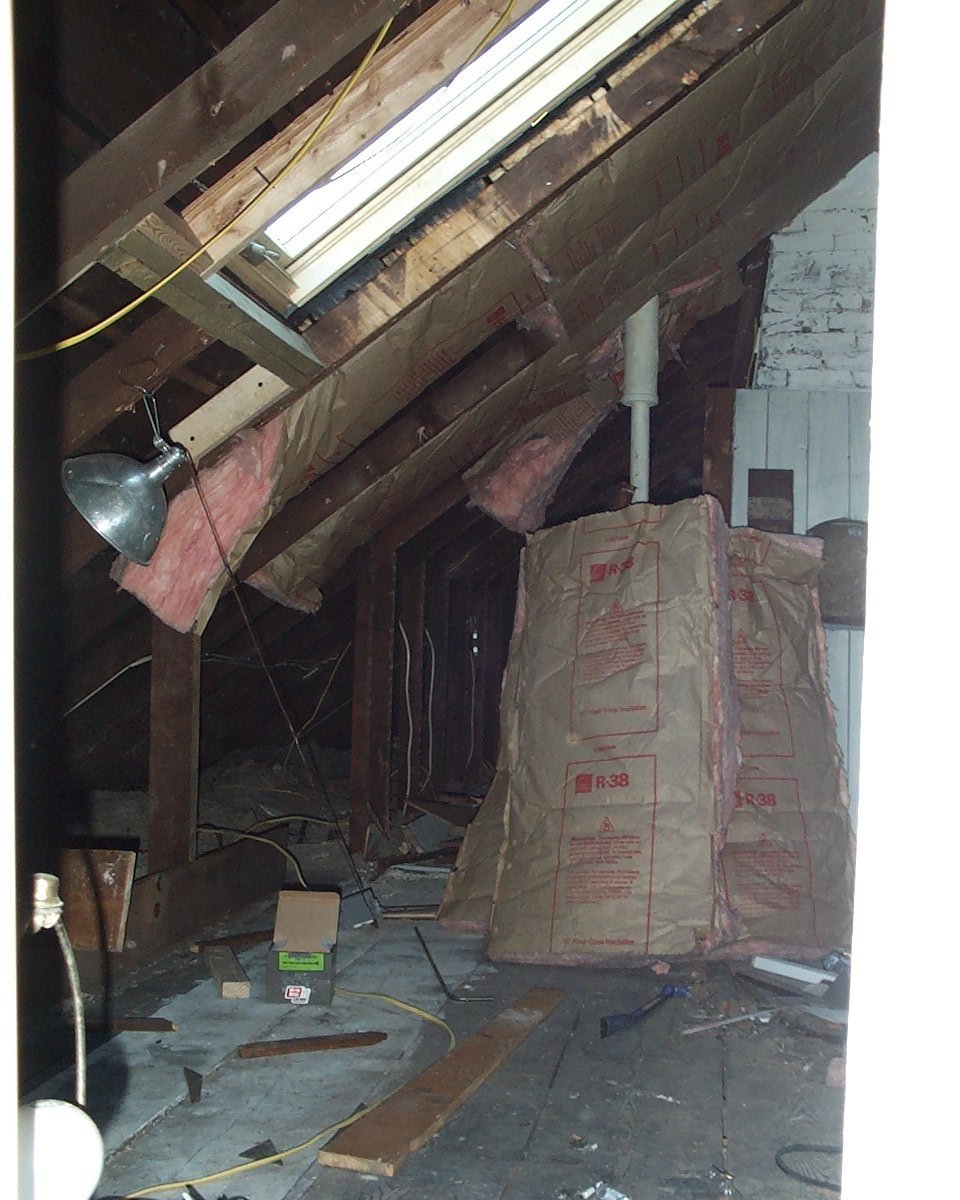 Attic Remodel with Skylight