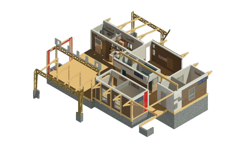 Timber frame and modular roof beam systems