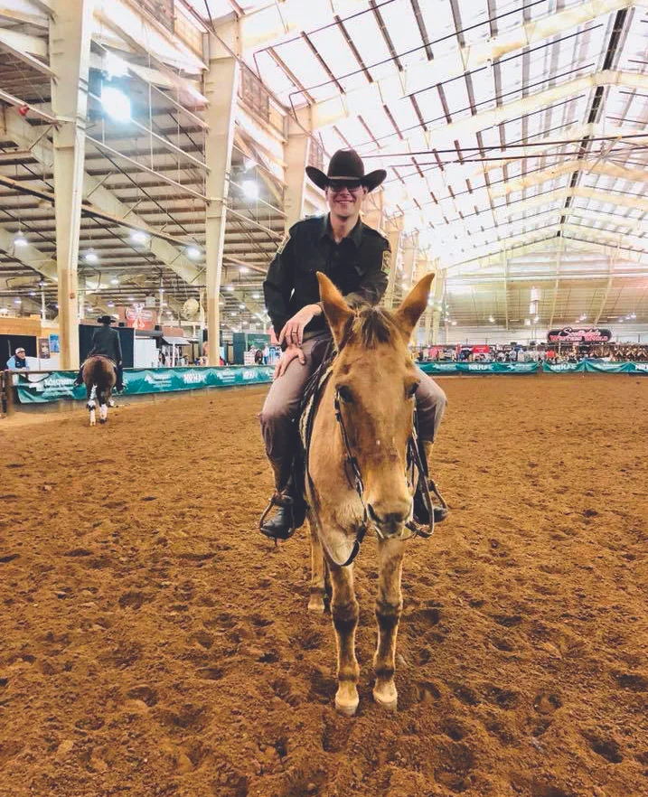 Trent Harvey and Dun It With A Twist in Freestyle Reining at the NRHA Futurity, set to “East Bound and Down,” the theme song from “Smokey and the Bandit”