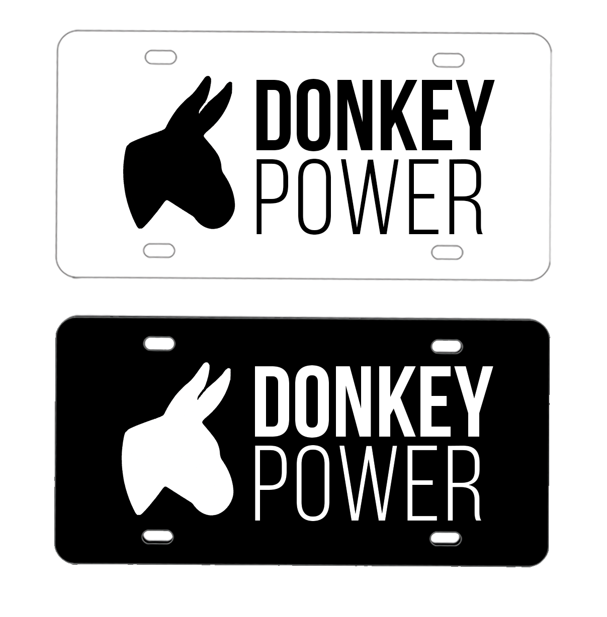 Donkey Power License Plates