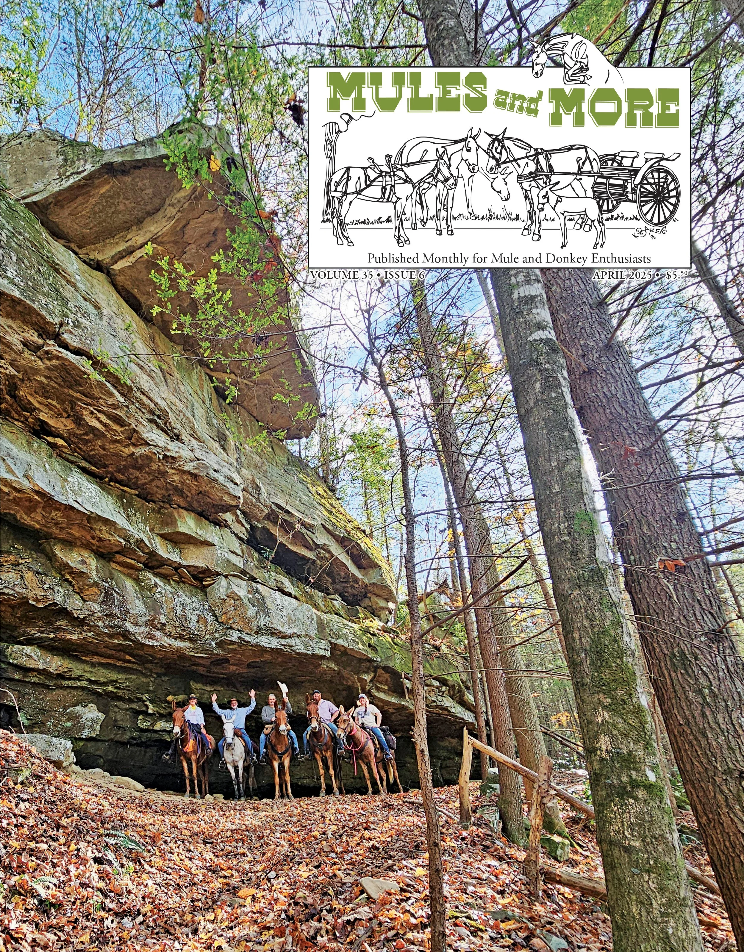 April 2025 Trail Riding Issue Single Copy of Mules and More