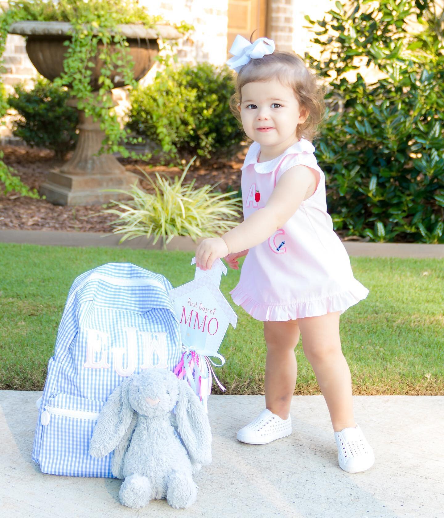 Praise God from whom all blessings flow!! This Angel baby was excited to FINALLY get to school this morning!