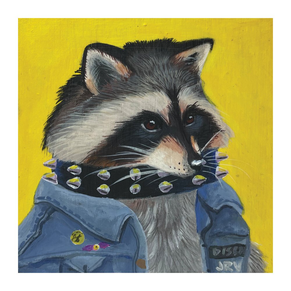 Trash Panda- Original Painting — Jeri Rae Venegas