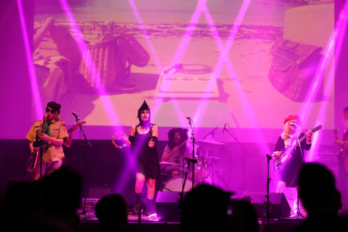 Wes Fest 2015 Produced by Fair Event Vendors Alliance (FEVA); Band: Juanita, Backdrop Projection: Muvtek, Lighting: C&H Audio Visual Services.