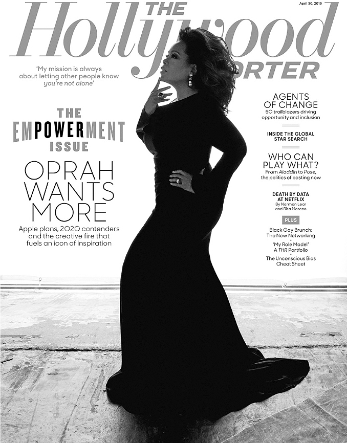OPRAH WINFREY - Cover of Hollywood Reporter - Make Up by Derrick Rutledge.jpg