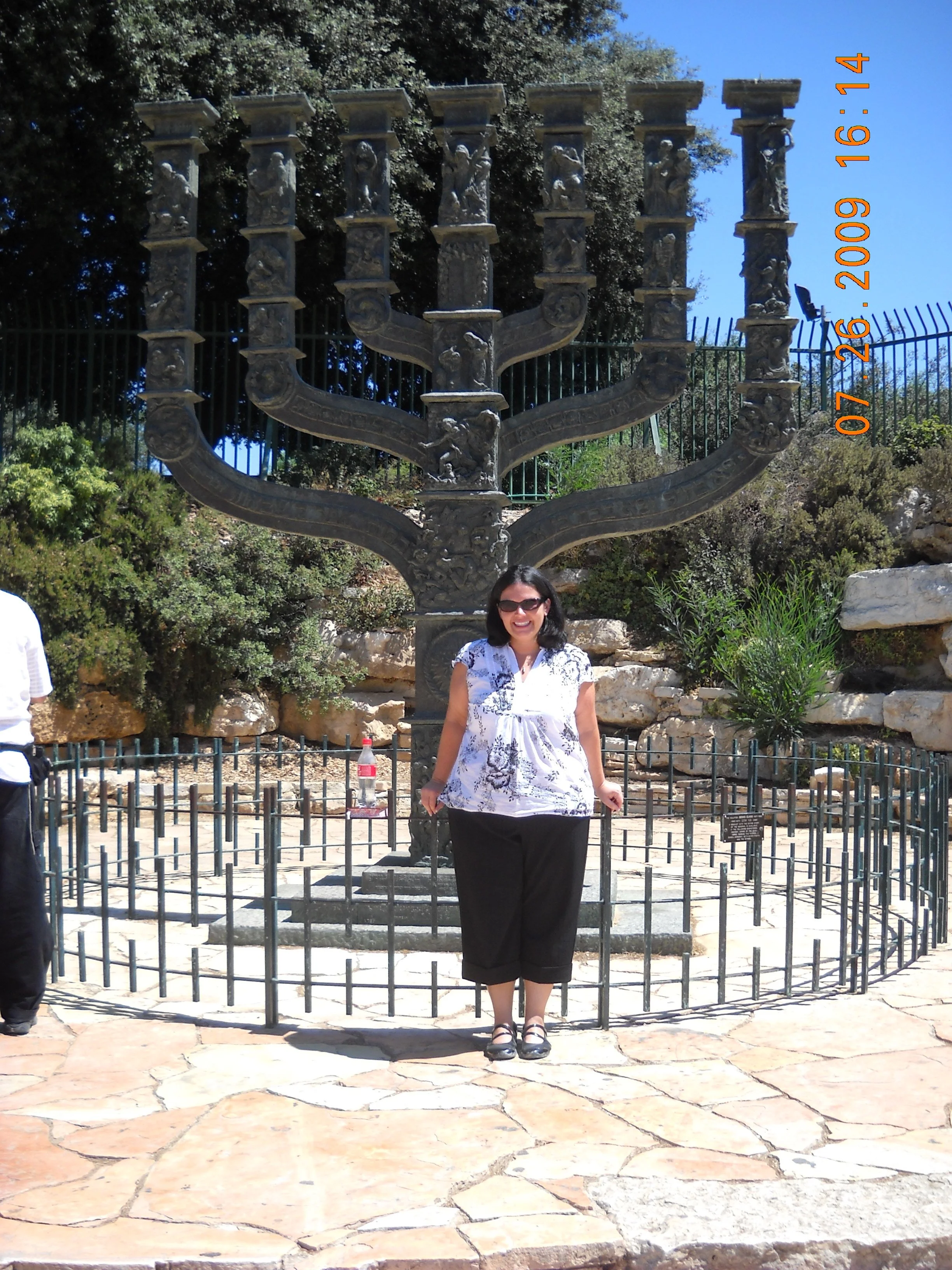 Heather Naughton at the Knesset Building in Jerusalem home to the legislative branch of the Israeli government.JPG