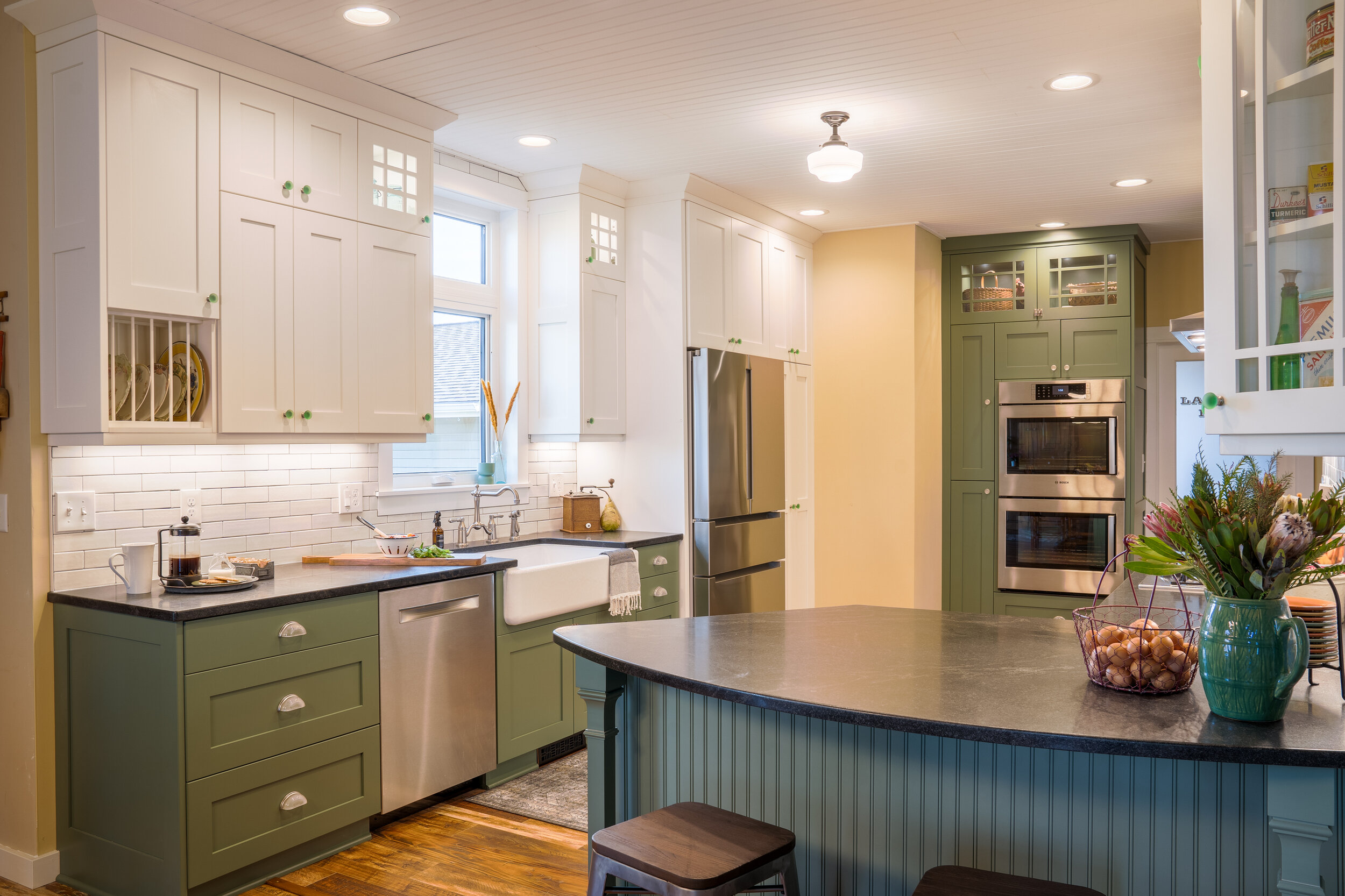 craftsman farmhouse kitchen — Interiors by J.Curry LLC