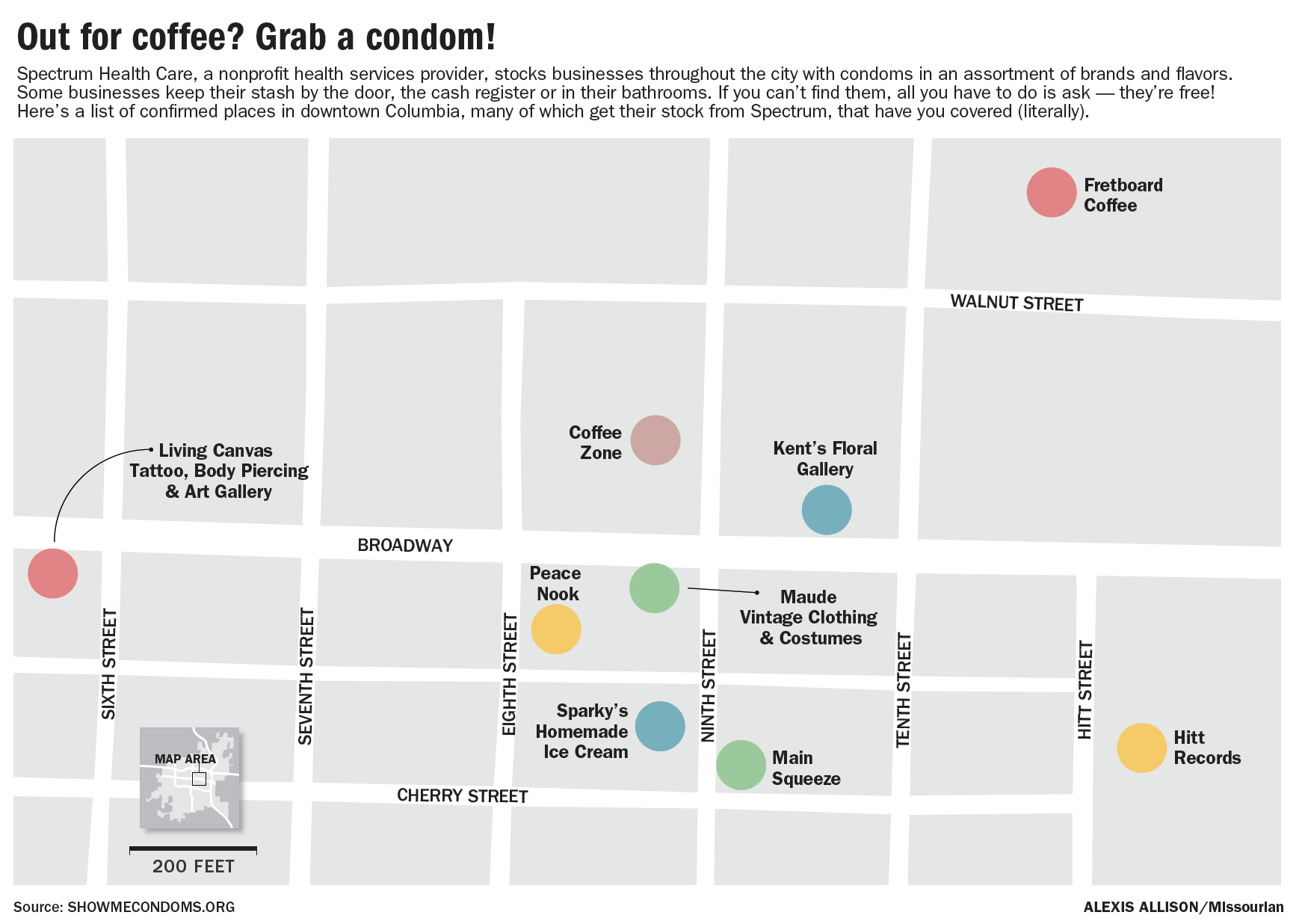 Out for coffee? Grab a condom!