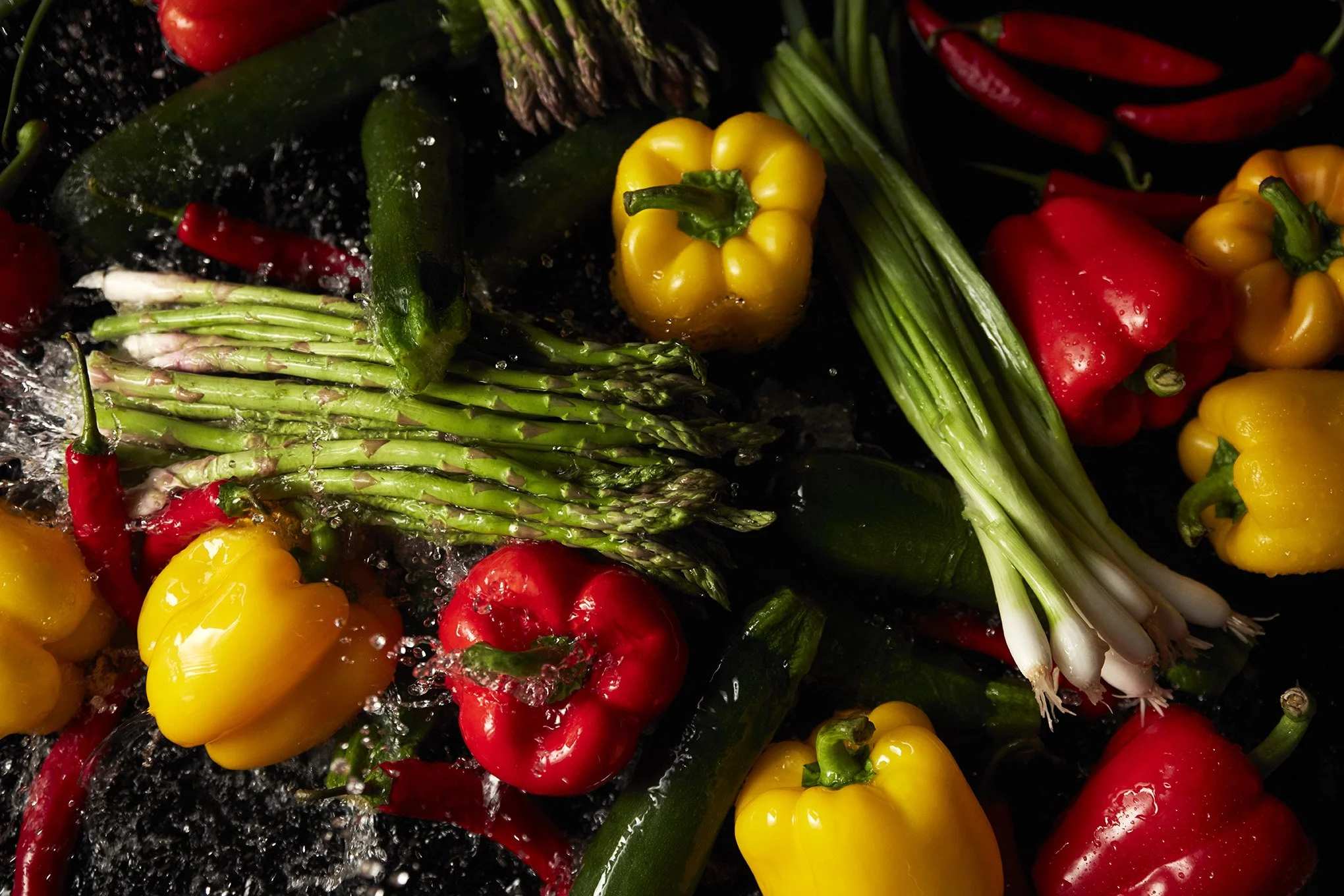 Chopped and Rinsed Veggies