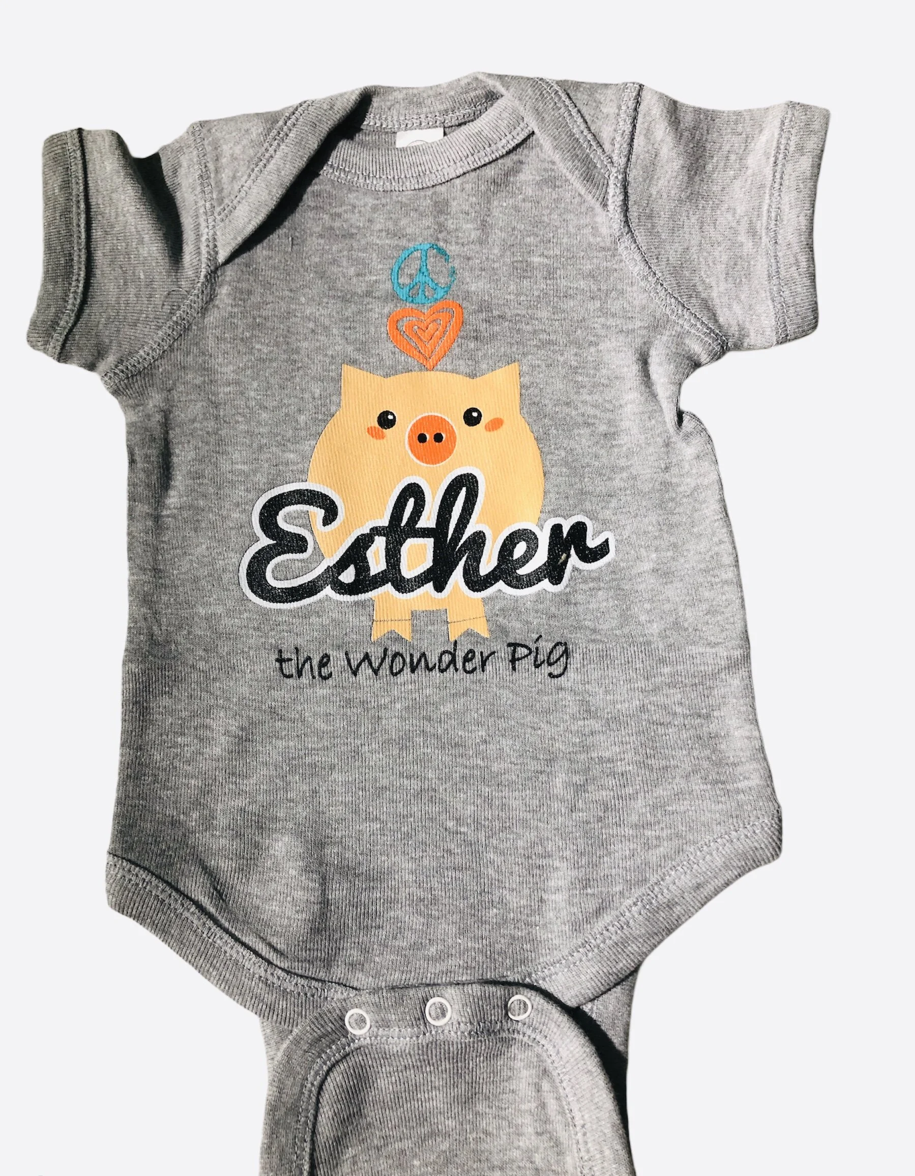 grey newborn onesie