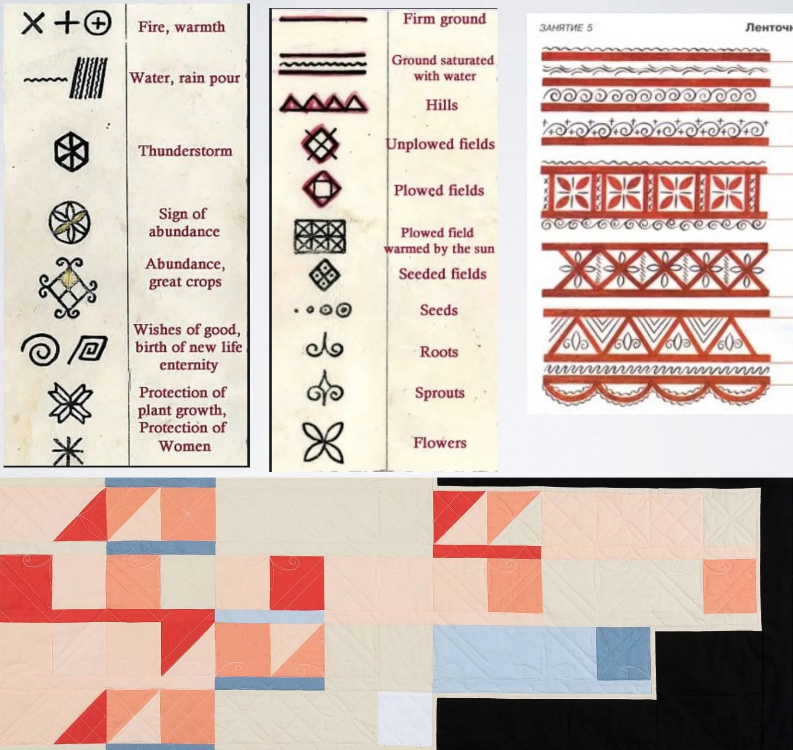 Each of the symbols in Mezen paintings has meaning. Here is a list of just a few of them.